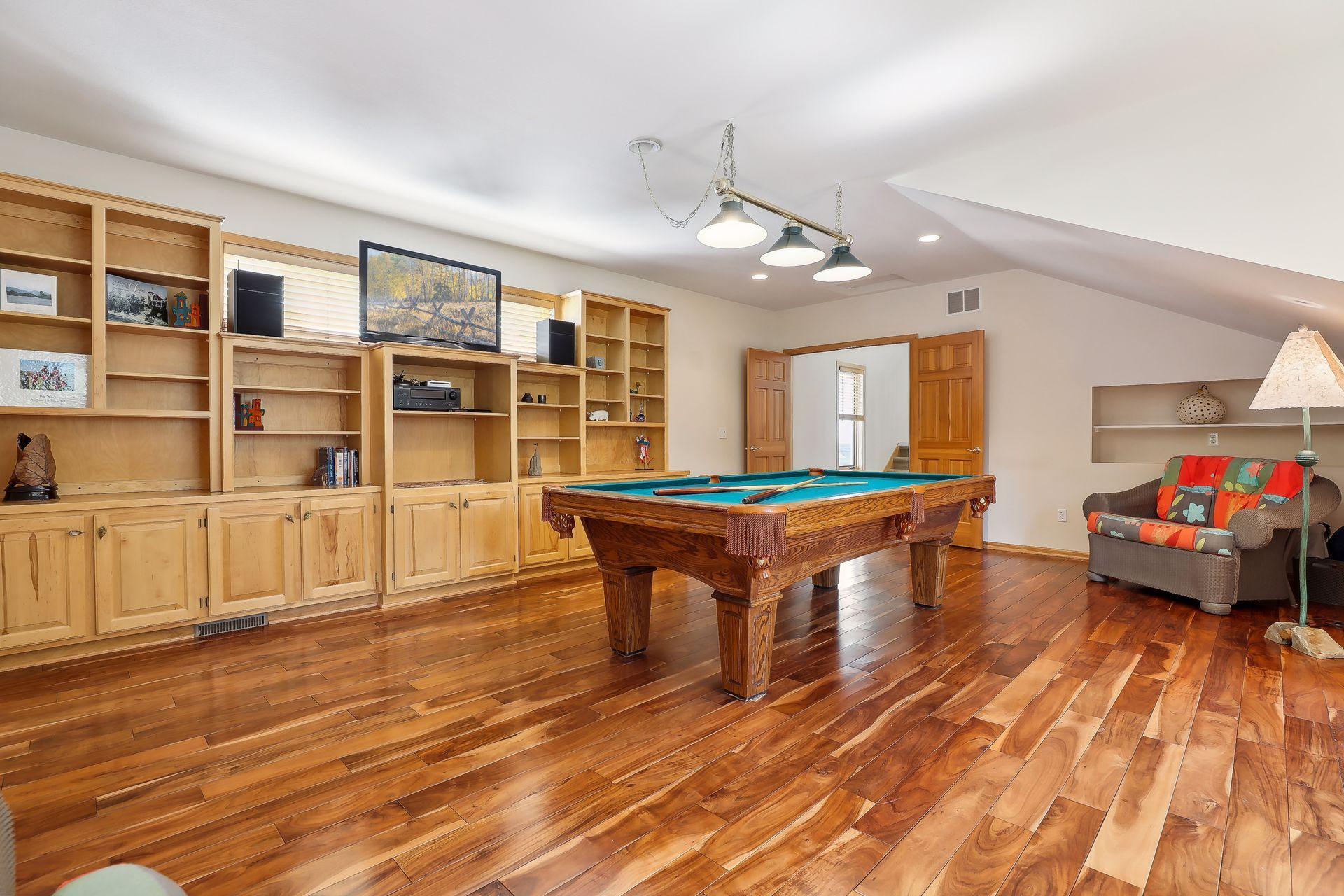 Versatile bonus room adds flexibility to the floor plan.