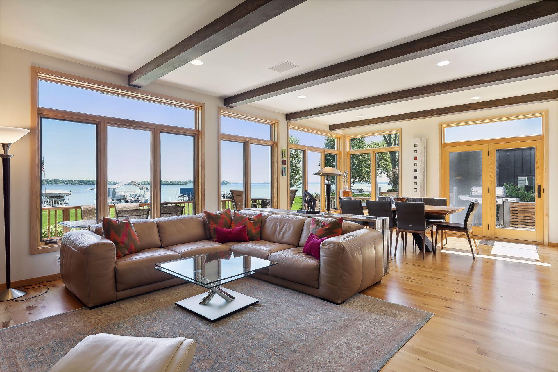 An open & light filled design complemented perfectly with walls of windows