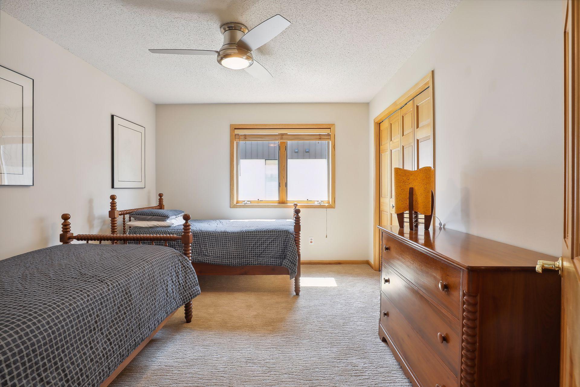 Three bedrooms on the upper level