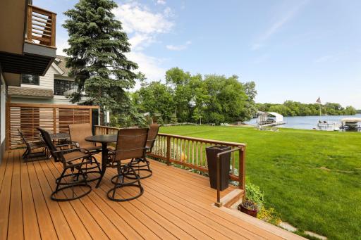 Spacious deck for grilling and hosting summer BBQs