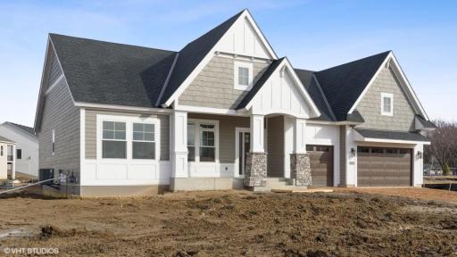 This awesome 1 level home is well underway and will be ready in August!-Similar home shown from another community! This home will have black Andersen windows. Colors will vary.