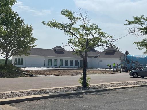 The community pool and fitness center are just about complete and will open this summer!