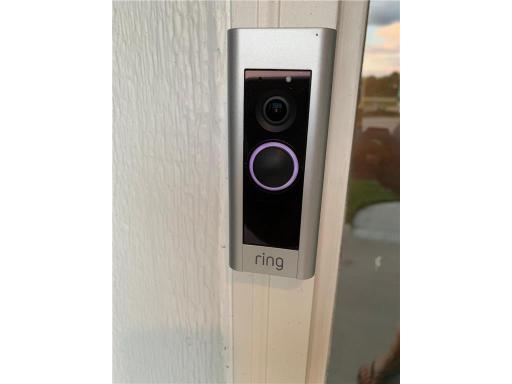 Ring doorbell -Hardwired 1080p HD video doorbell with ultra-slim design & enhanced security features. Two-way talk. Custom motion zones. Works with Wi-Fi. See live video feed of your front door with your new WIFI doorbell. A built in motion sensor.