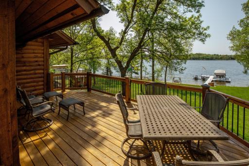 Relax on the lakeside deck with family and friends!