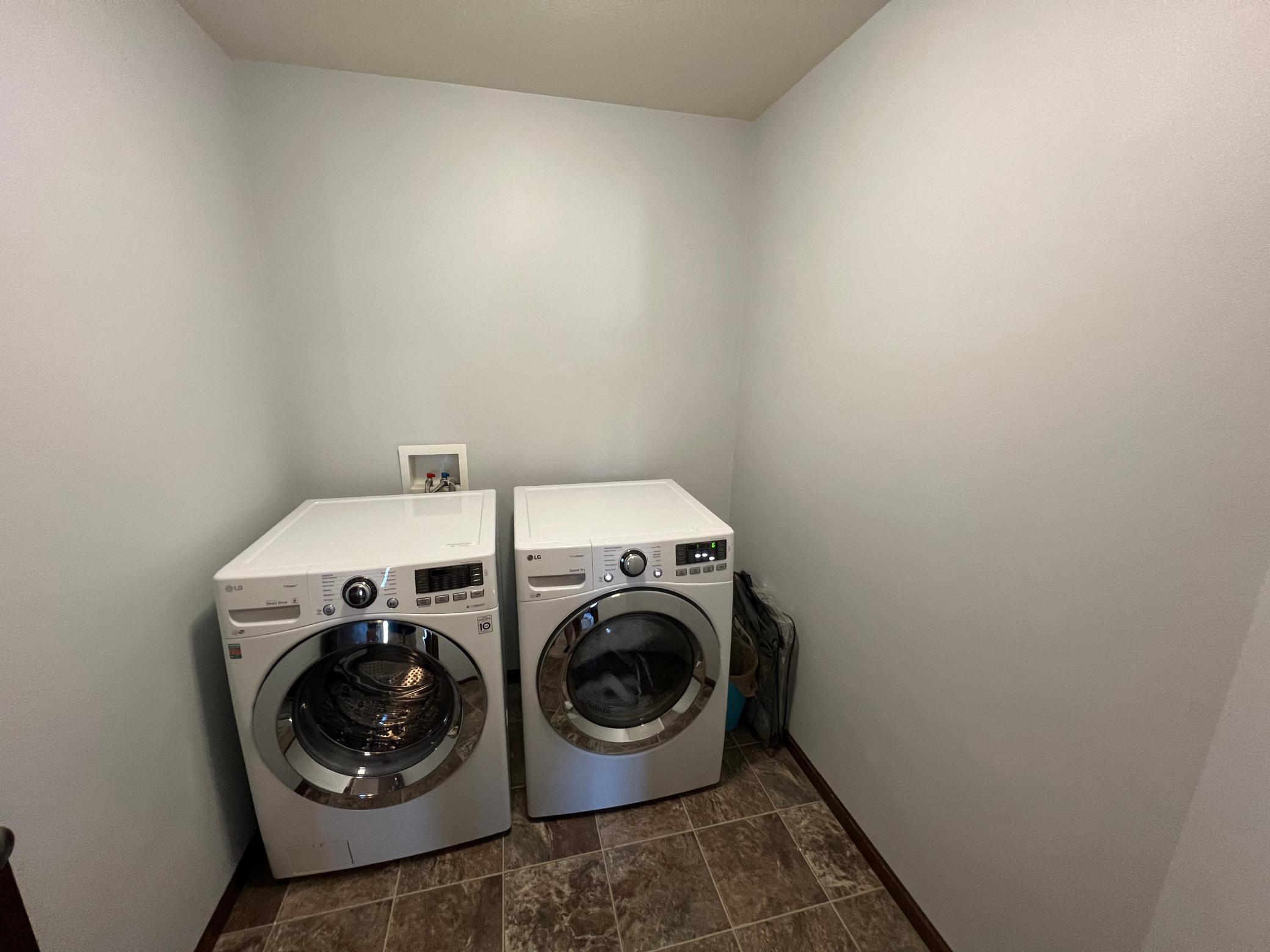 laundry upstairs