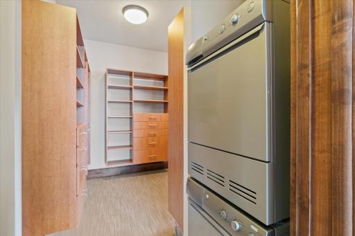 California Closets and full laundry in the primary suite