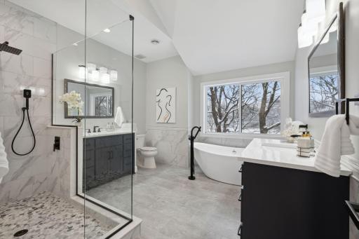 Owners Bath, look at that Lake view from the huge shower or soaker tub!