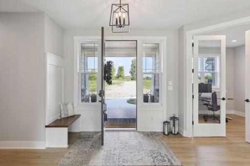 Bright airy entryway