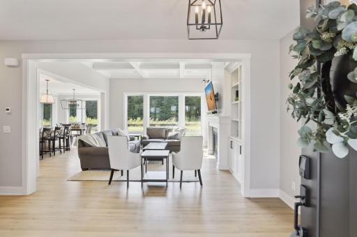 Greeted with an abundance of natural lighting