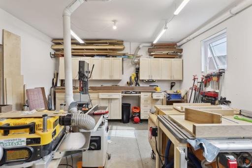 Workshop in the garage