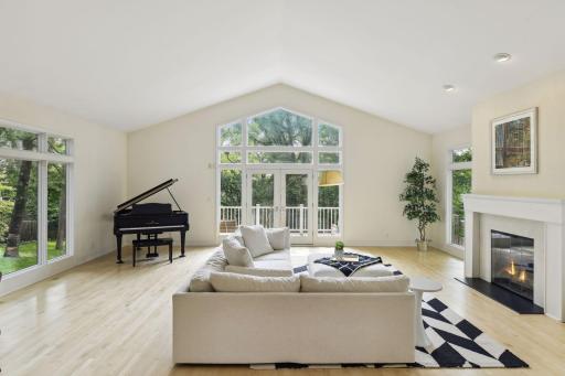 The hardwood flooring on the main level was installed between 2016-2018, and flows effortlessly throughout to guide you from space to space.