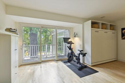 This flexible space has a closet, so could function as an additional bedroom as your household needs change.