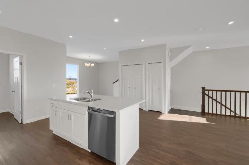 Kitchen closet and pantry.