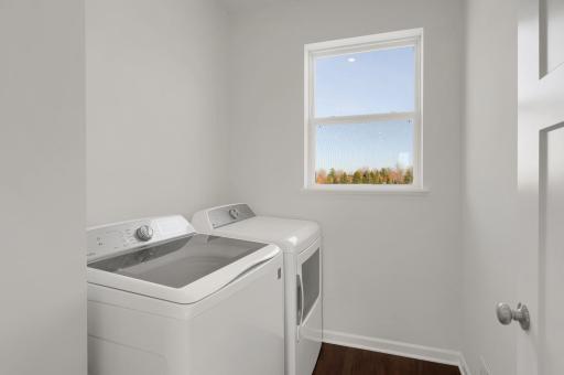 Main floor laundry room. A new washer and dryer is included.