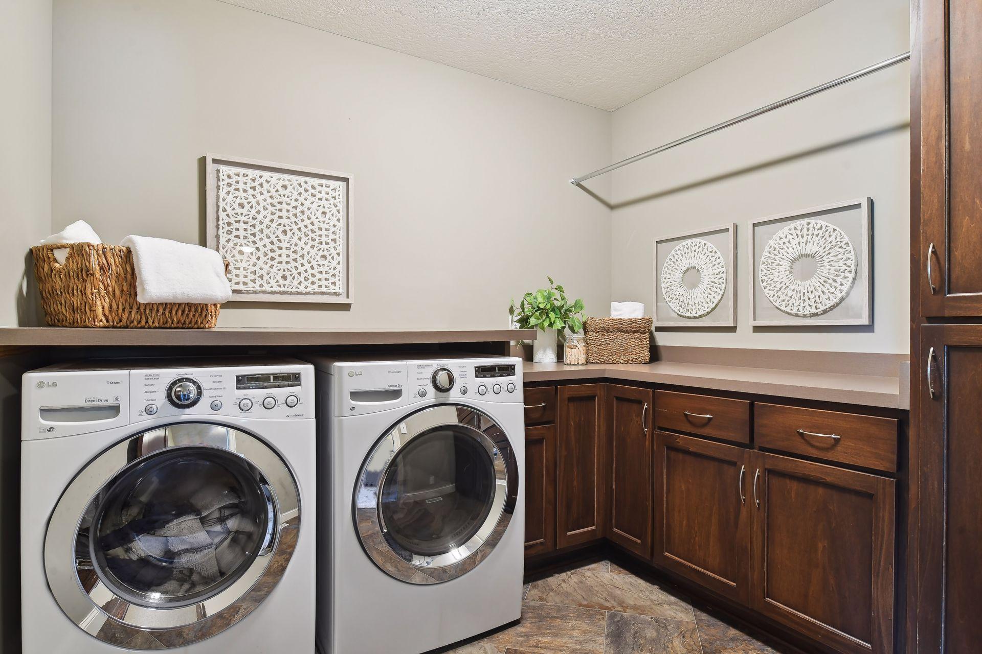 Welcome to the upper level laundry.