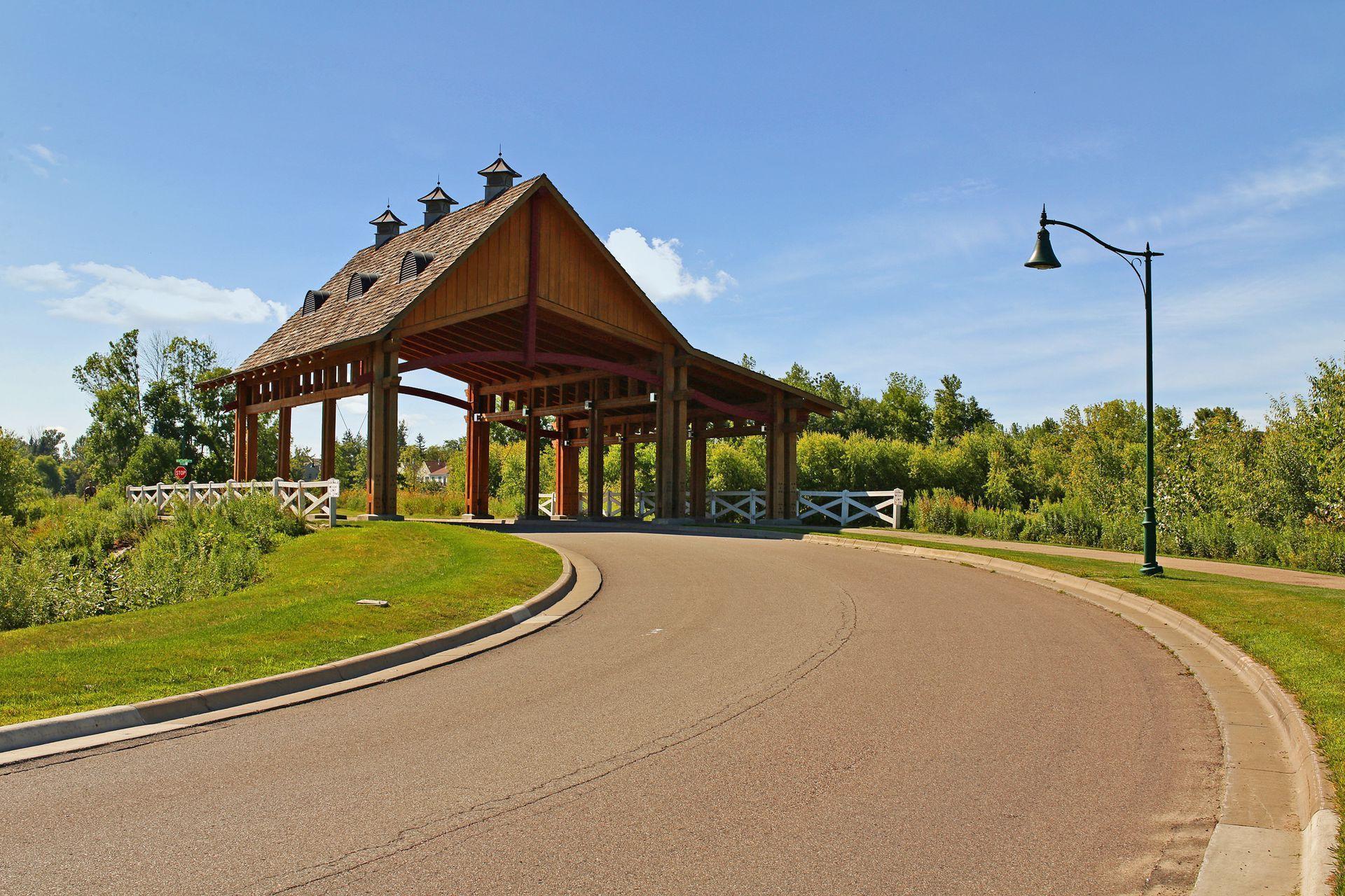 The signature bridge as you enter the beautiful neighborhood of Chevalle in Chaska