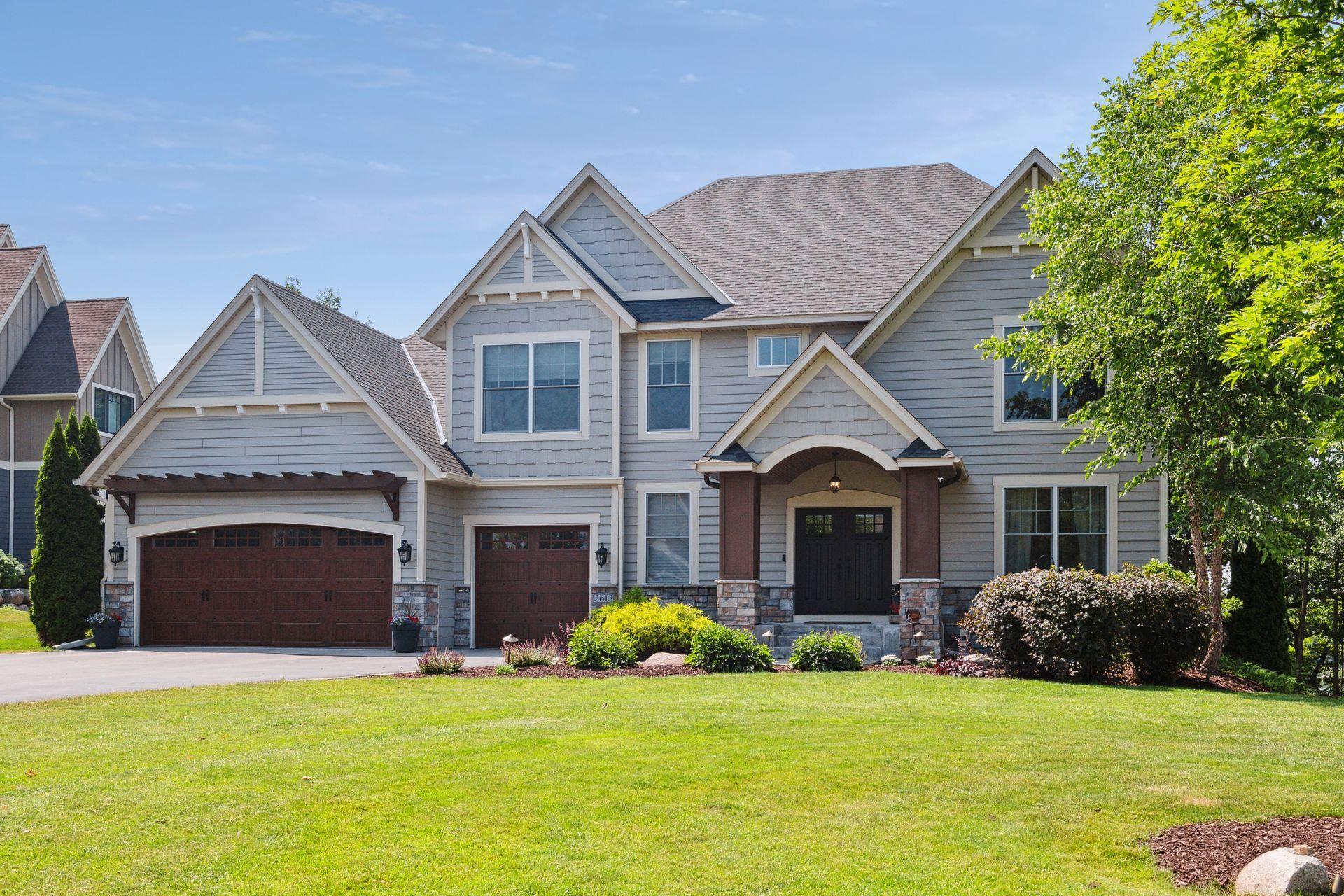 Welcome to 3613 LeRive Way on nearly 1.50 acre. Lush landscaping, apple trees, ideal green space and more on this quiet street to enjoy lakeshore living with nearly 200 feet of hard sand lakefront.