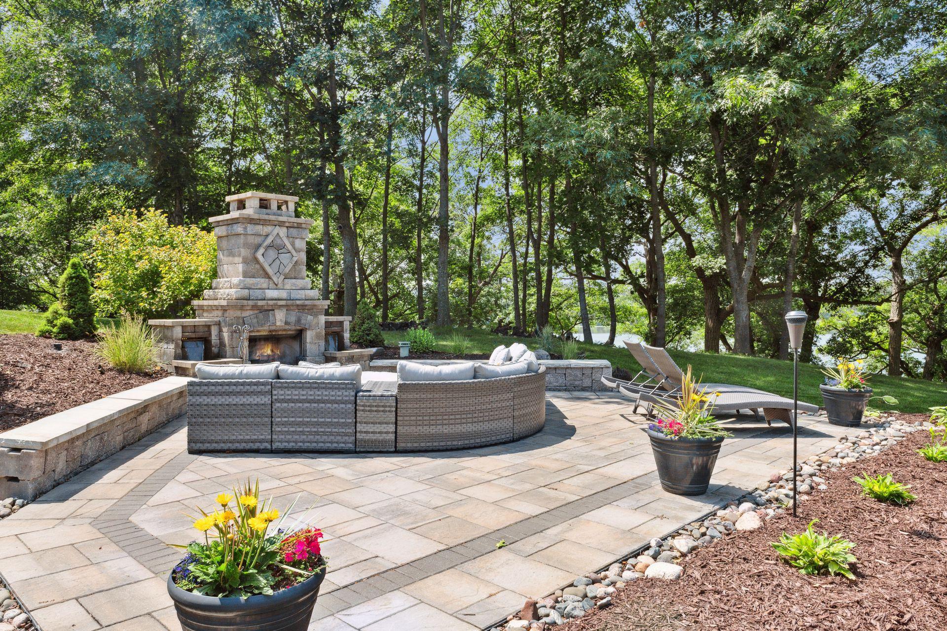 For those wanting an outdoor patio with true full fireplace? This is it!