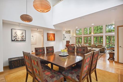 Separate Dining Room Off Kitchen and Living Room