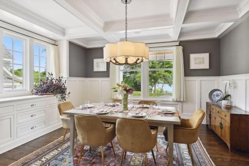 Lake facing separate dining room