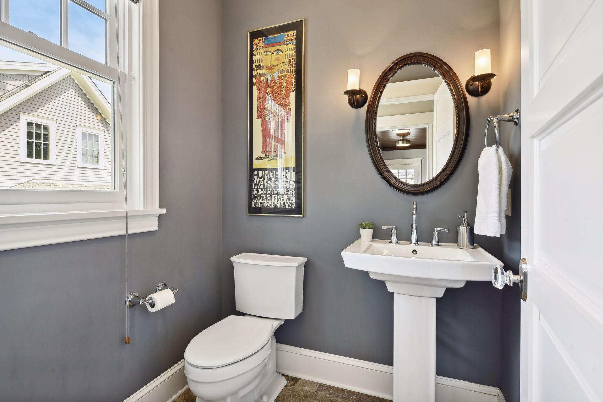 Main floor powder room