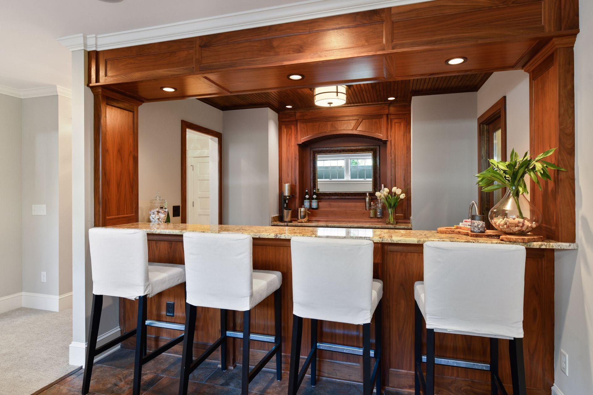 Lower level fully equipped wet bar