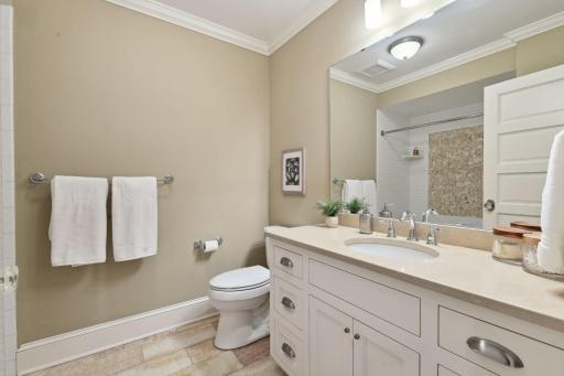 Lower level full bath