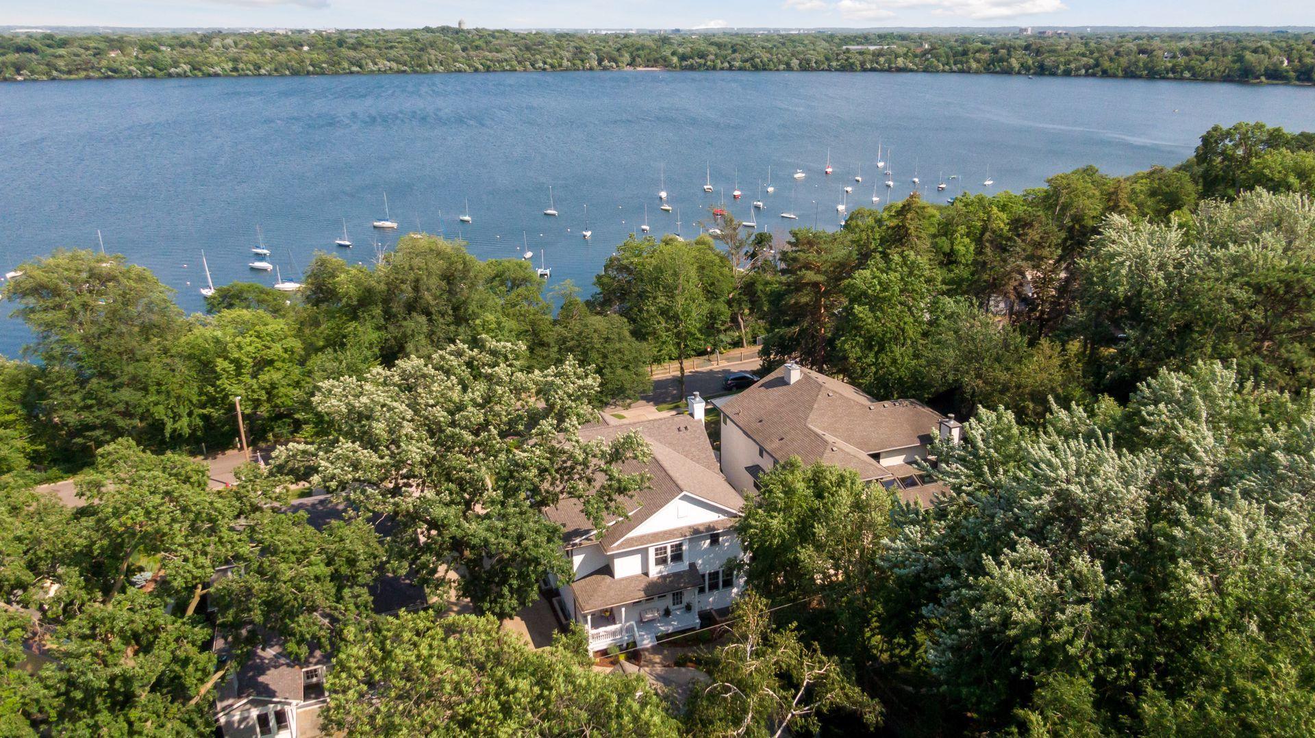 Sparkling Lake Harriet right out your front door