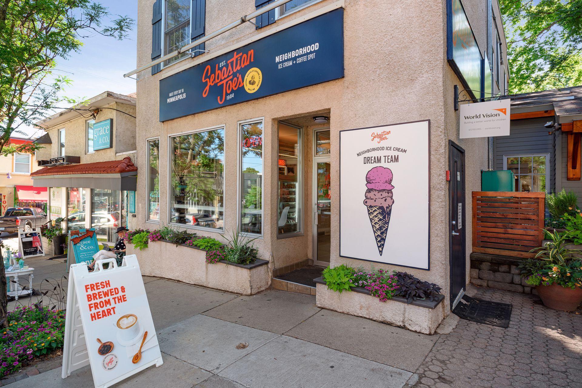 Sebastian Joe's famous ice cream shoppe