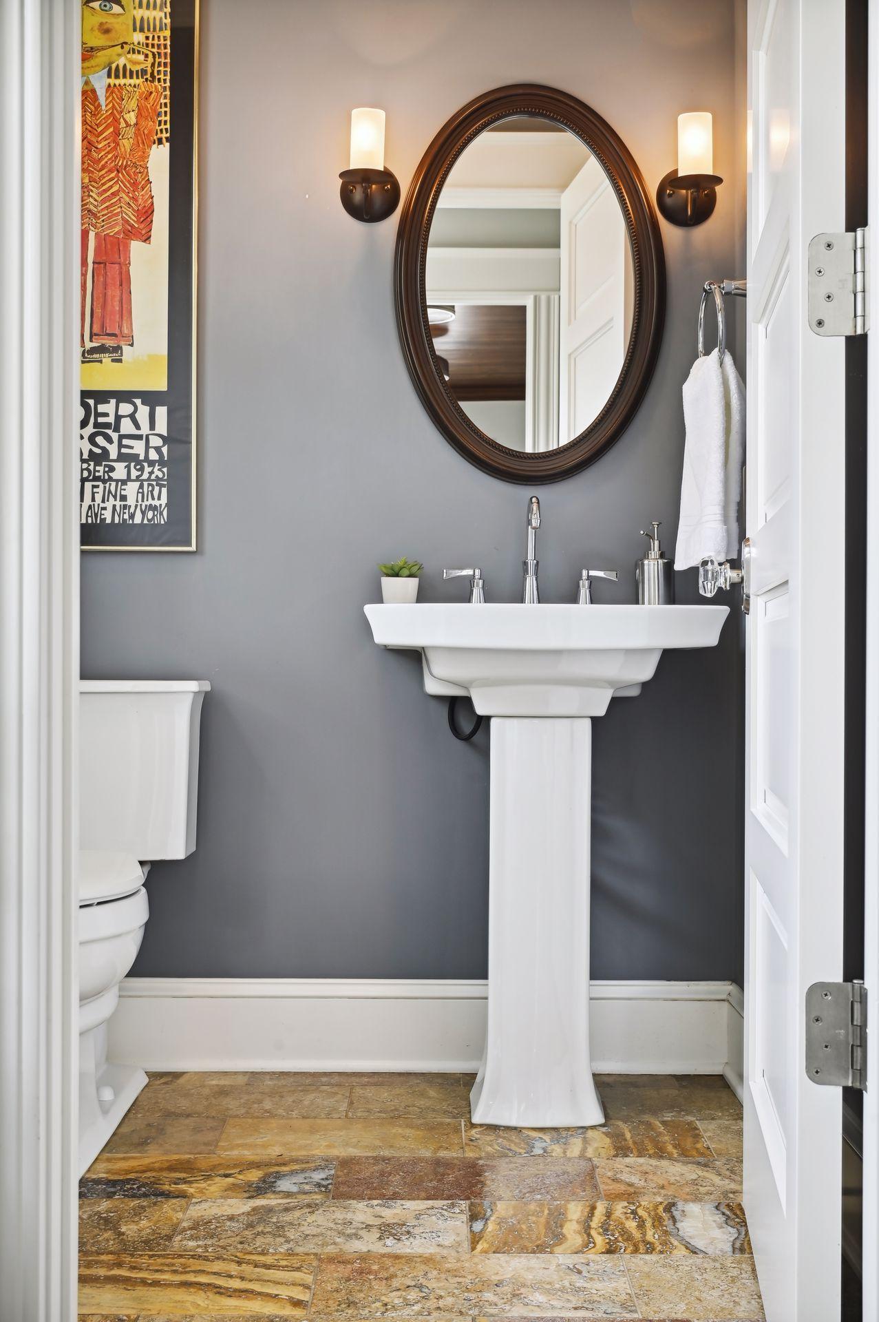 Main floor powder room