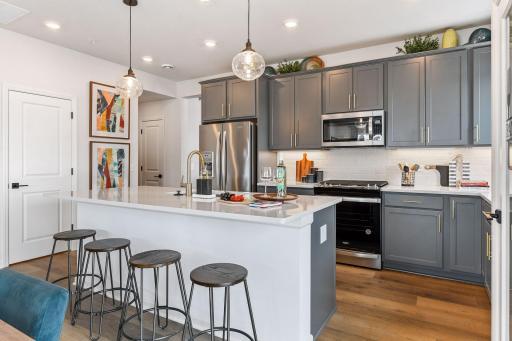 You will find a Designers touch throughout this Brinley floorplan. This picture is of the model home.