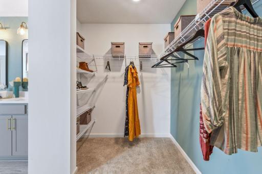 Claim your space! This picture is from the model home.