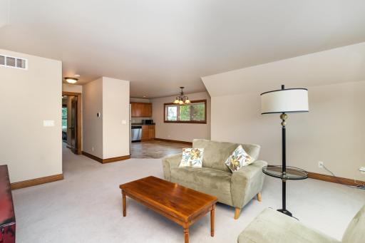 Accessory unit living room area into kitchen