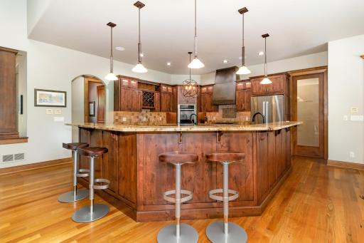 Kitchen island view, perfect for the whole family to gather around