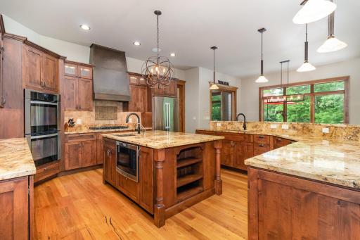 Plenty of countertop space with an abundance of natural storage