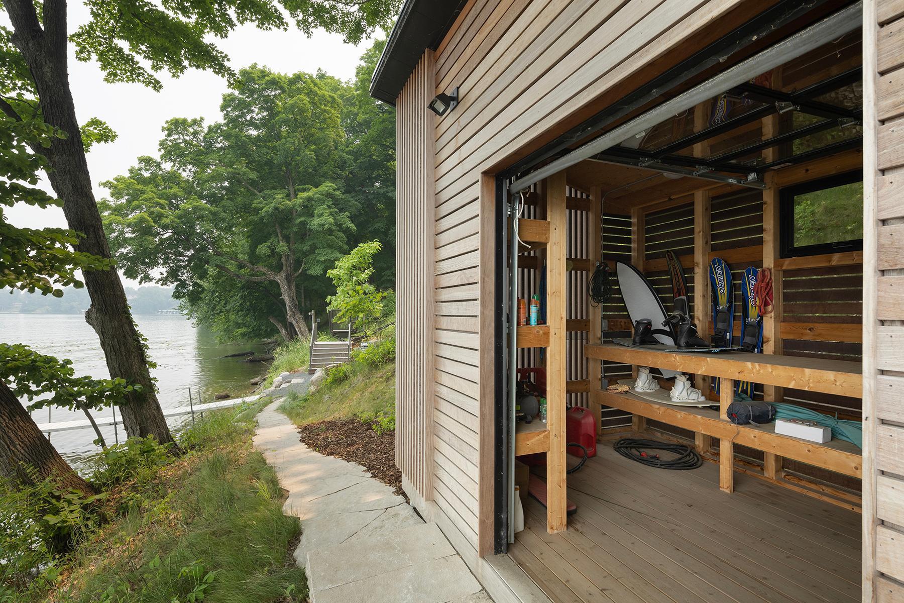 Lakeside boathouse! Perfect storage for all you toys!