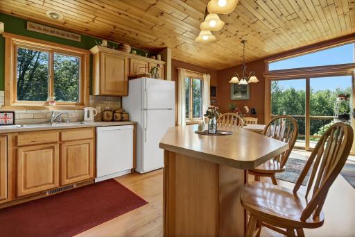 Plenty of counter top space with the spacious center island.