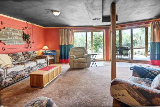 Tons of natural light shining through the lower level as well.