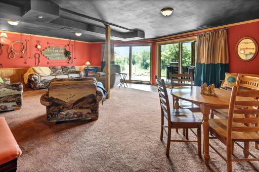 Admire this large lower level family room.