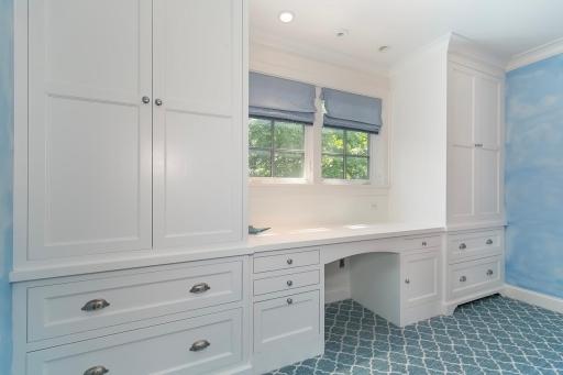 Bedroom 4 with built in desk