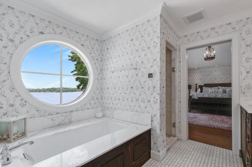Port window to the lake