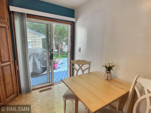 Beautiful views of the partially fenced in backyard right from your dining room table. Enjoy grilling and soaking up the sunshine on the 16x21 deck.