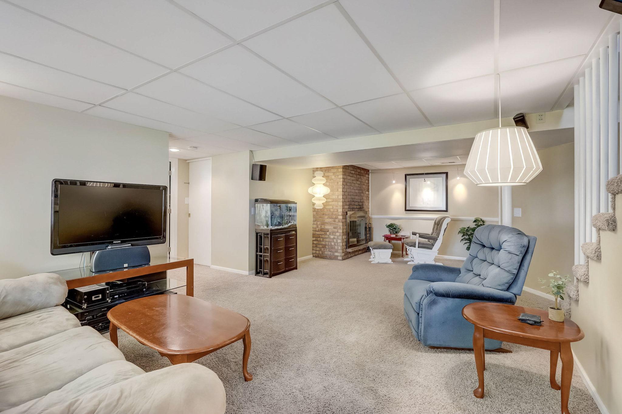 Alternate view showcases how spacious the lower level is!