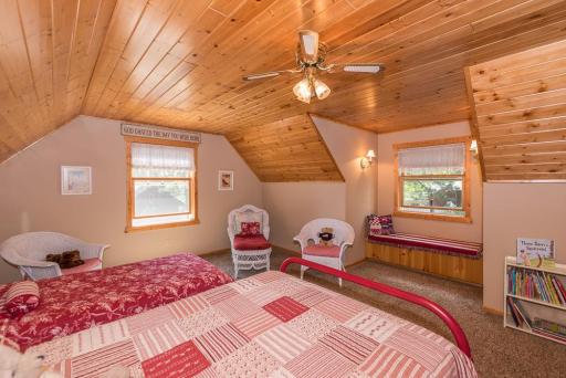 Cozy up and read a book in the window seat.