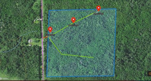Parcel Map with stand location and trails