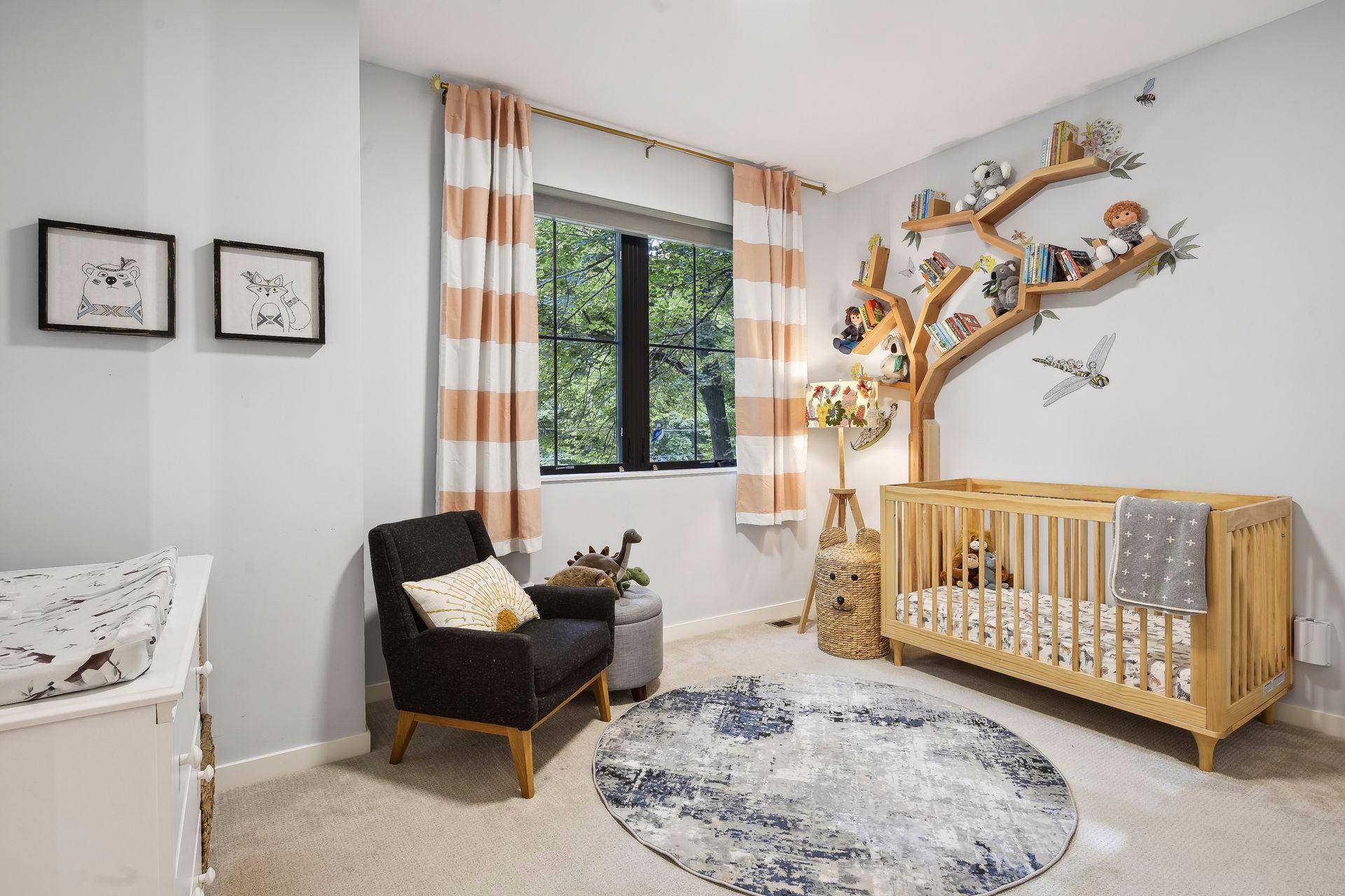 Four other bedrooms are on the upper level, each with jack and Jill bathroom access.
