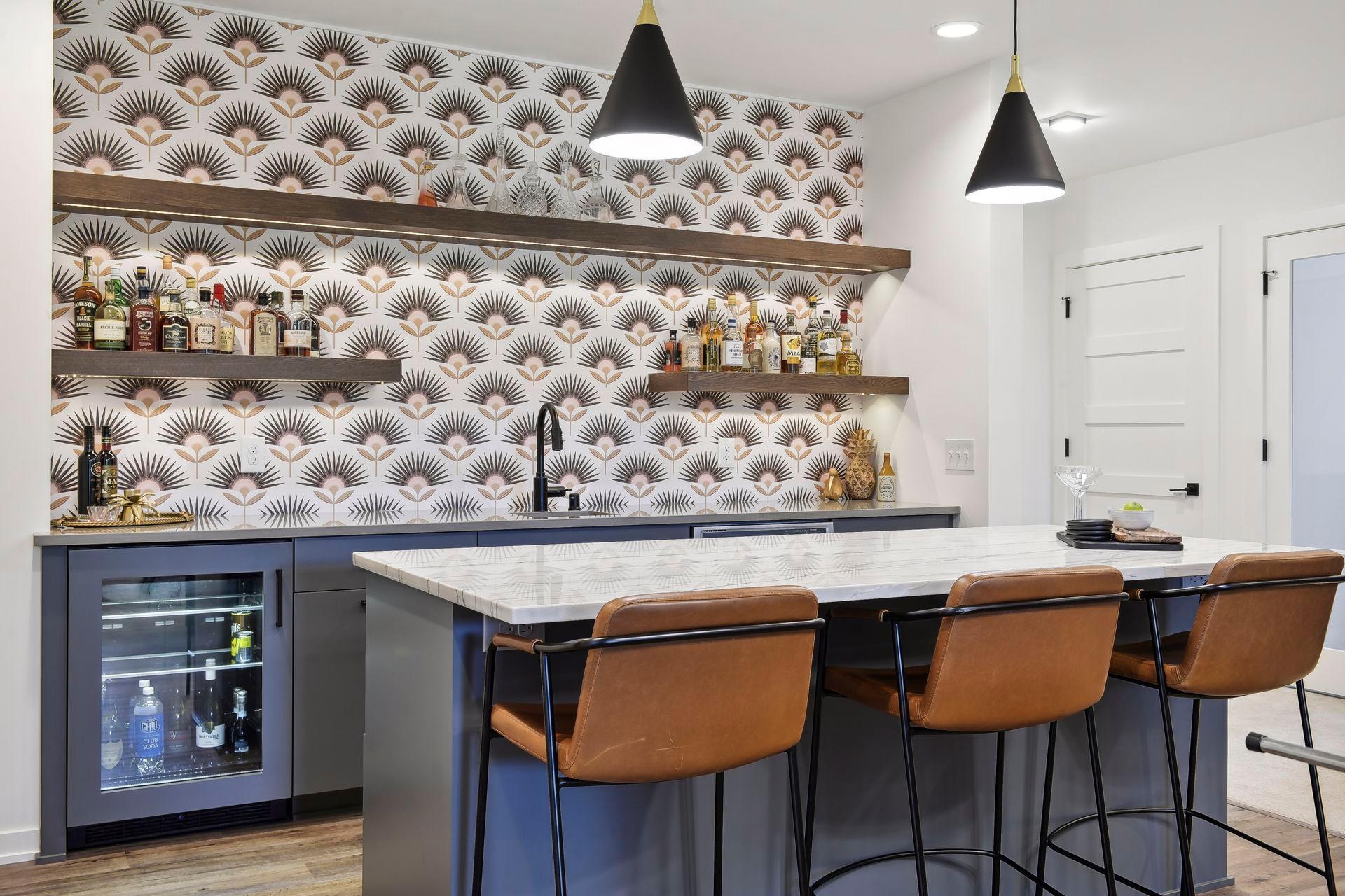 The bar includes a separate room for wine storage