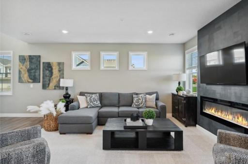 Raleigh Great Room - End unit has extra windows *photo of Model