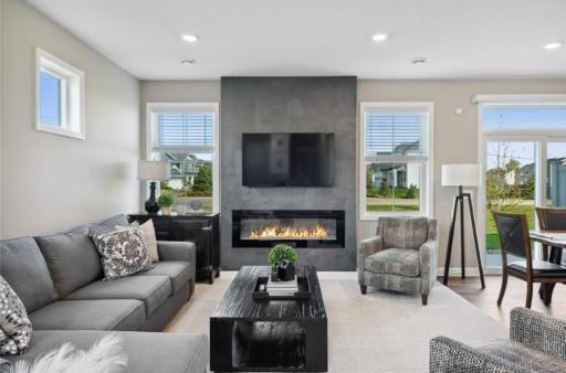 Raleigh Great Room Fireplace - Photo of Model g