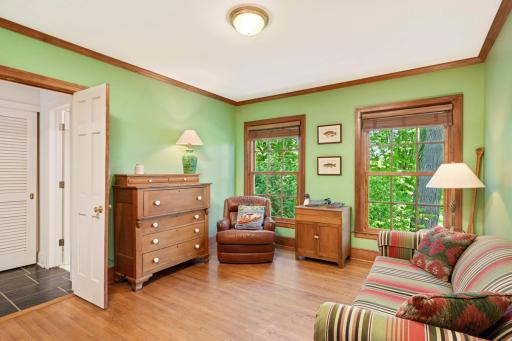 A study off the primary suite could also be a huge closet